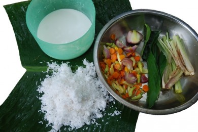 rebung masak lemak,bamboo shoots,slow food